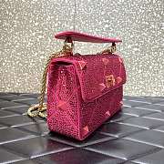 Vallentinno Garavani Roman Stud Bag Pink 25cm - 4