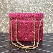 Vallentinno Garavani Roman Stud Bag Pink 25cm - 6