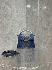 Vallentinno Vlogo Signature Chain Bag 19cm Blue - 6