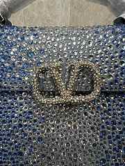 Vallentinno Vlogo Signature Chain Bag 19cm Blue - 2