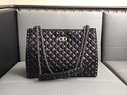 Vallentinno original lambskin spike tote bag in Black - 1