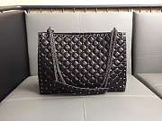 Vallentinno original lambskin spike tote bag in Black - 3