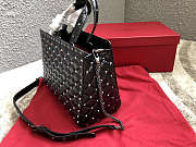 Vallentinno Garavani Rockstud Spike Lambskin Handbag - 5