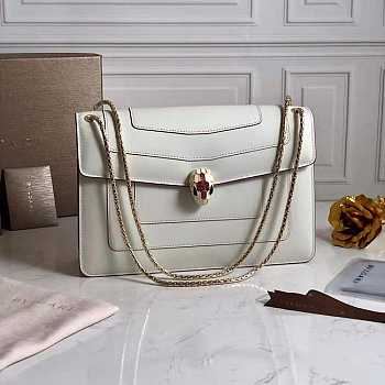 Bvlgarrii Serpenti in Love Bag 27cm white