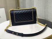 Channe1 Leboy Bag Navy Blue 25CM - 3