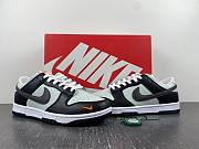 Nike Dunk Low Grey Black Orange Mini Swoosh FN7808-001 - 5