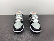 Nike Dunk Low Grey Black Orange Mini Swoosh FN7808-001 - 4