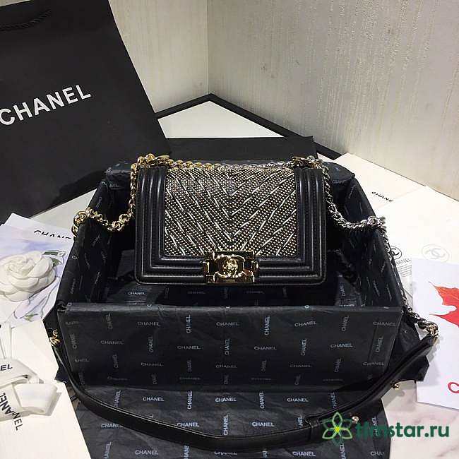 Channe1 Leboy Bag Black 20cm - 1