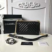 Channe1 Leboy Lambskin Black 25cm - 3