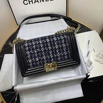 Channe1 boy chain bag 25CM