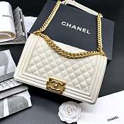 Channe1 Leboy bag Caviar 25cm White - 1