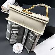 Channe1 Leboy bag Caviar 25cm White - 6