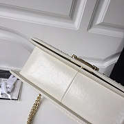 Channe1 leboy calfskin bag in beige with gold hardware 25cm - 6