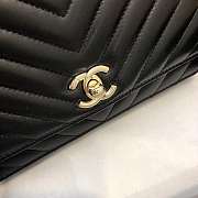 Channe1 WOC Lambskin Black Bag 19CM - 6