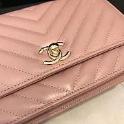 Channe1 WOC Lambskin Pink Bag 19CM - 6