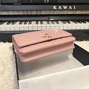 Channe1 WOC Lambskin Pink Bag 19CM - 5