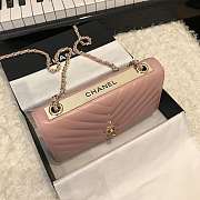 Channe1 WOC Lambskin Pink Bag 19CM - 4