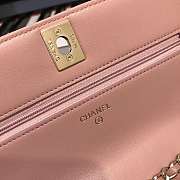 Channe1 WOC Lambskin Pink Bag 19CM - 2