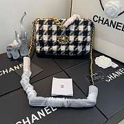 Channe1 19 Flap Black and White Bag 26cm - 1