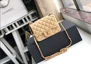 Channe1 Mini Flap Bag Nude 17cm - 1