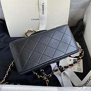 Channe1 Mini Flap Bag Lambskin with Gold Hardware 17cm - 4