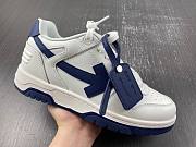 OFF-WHITE Out Of Office OOO Low Tops White White Navy Blue - 5