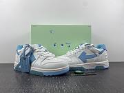 OFF-WHITE Out Of Office OOO Low Tops White Blue - 6