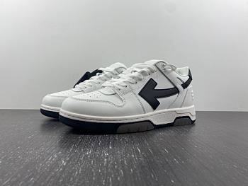 OFF-WHITE Out Of Office OOO 30 MM Low Tops Black White Blue