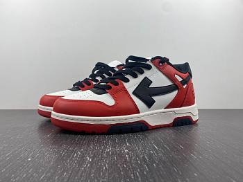  OFF-WHITE Out Of Office OOO Low Tops Black White Red