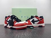  OFF-WHITE Out Of Office OOO Low Tops Black White Red - 6