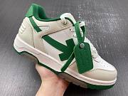 OFF-WHITE Out Of Office OOO Low Tops White green - 2