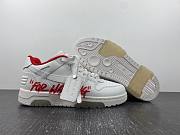 OFF-WHITE Out Of Office OOO Low Tops For Walking White White Red FW21 - 5