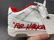 OFF-WHITE Out Of Office OOO Low Tops For Walking White White Red FW21 - 2