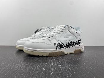 OFF-WHITE Out Of Office OOO Low Tops For Walking White Black