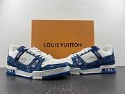 LsVttn Trainer Sneaker white blue - 4