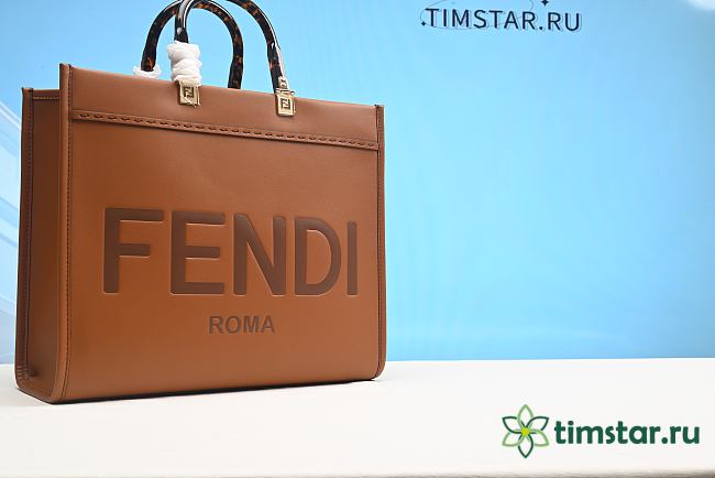 Feendi Sunshine Medium Tote in Brown 35cm USD 380.00  - 1