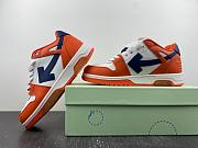 OFF-WHITE Out Of Office OOO Low Tops White Orange Blue - 2