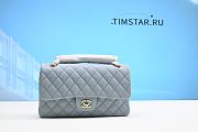 Chanel Classic Flap Bag In Light Blue Caviar - 1