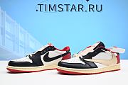   AIR JORDAN 1 X  TRAVIS SCOTT LOW BLACK RED DM7866-166 - 1