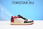   AIR JORDAN 1 X  TRAVIS SCOTT LOW BLACK RED DM7866-166 - 3