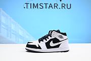 Air Jordan 1 Mid White Black 554724-113 - 6