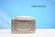 Chanel Timless Flap Bag Gold Silver 25cm - 6