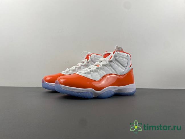 Air Jordan 11 White orange - 1