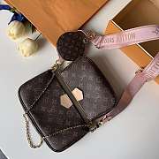 LsVttn Multi-pochette Bag with Pink Strap - 3