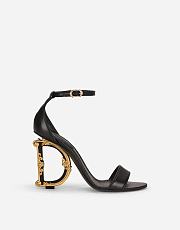 Nappa leather sandals with baroque DG detail - 1