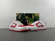 A Bathing Ape Bape Sta Low white red - 2