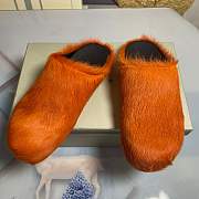 marnii fur slippers orange - 4