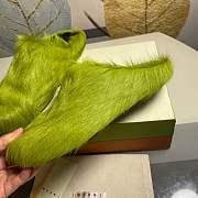 marnii fur slippers green - 1