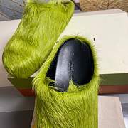 marnii fur slippers green - 4