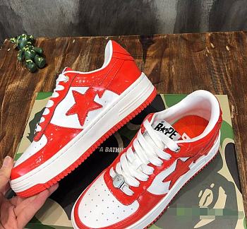 A Bathing Ape Bape Sta Low red